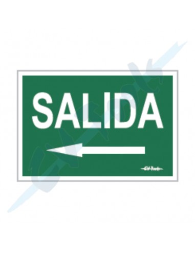 Cartel PVC 21x29 Fotolum. Salida...