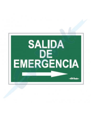 Cartel PVC 21x29 Fotolum. Salida...