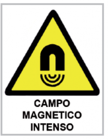 Cartel PVC 40x30 Campo magnético intenso