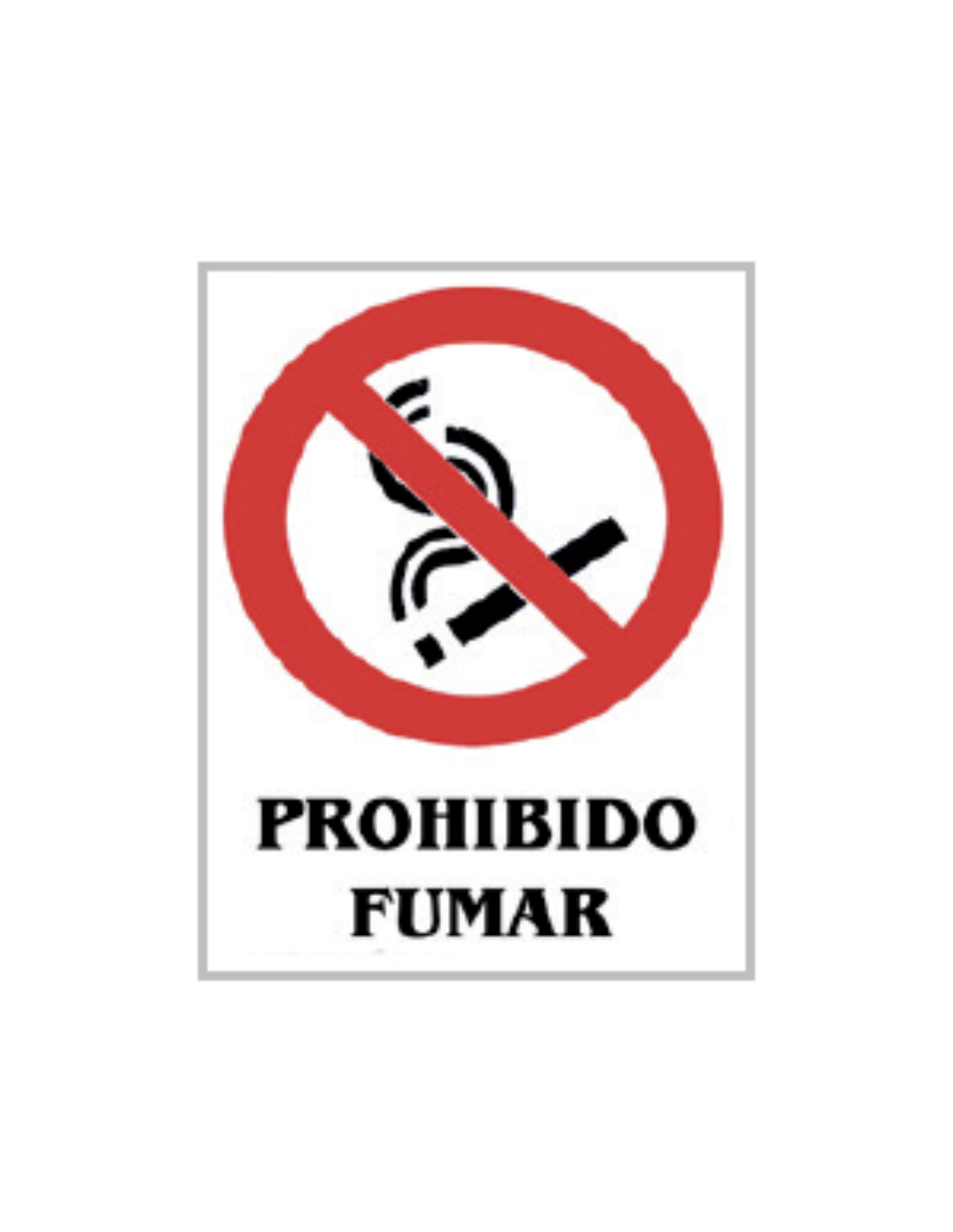 PROHIBIDO FUMAR - Marve Señalización y Seguridad