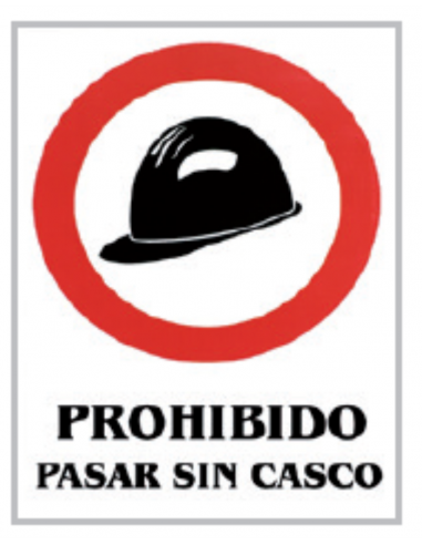 Cartel PVC 40x30 Prohibido pasar sin...