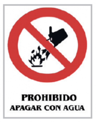 Cartel PVC 40x30 Prohibido apagar con...