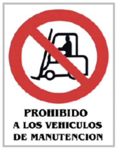 Cartel PVC 40x30 Prohibido a los...