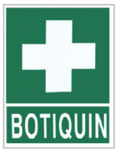 Cartel PVC 21x29 Botiquín