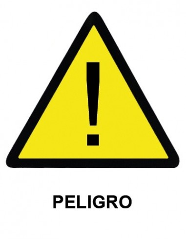 Cartel PVC 21x29 Peligro