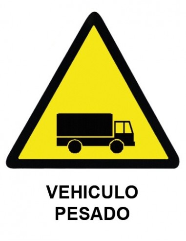 Cartel PVC 21x29 Vehiculo pesado