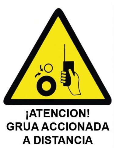 Cartel PVC 21x29 ¡Atención! Grus...