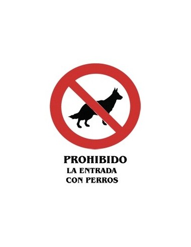 Cartel PVC 21x29 Prohibido la entrada...