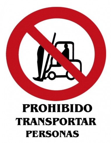 Cartel PVC 21x29 Prohibido...