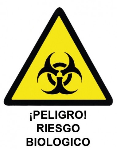 Cartel PVC 21x29 ¡Peligro! Riesgo...