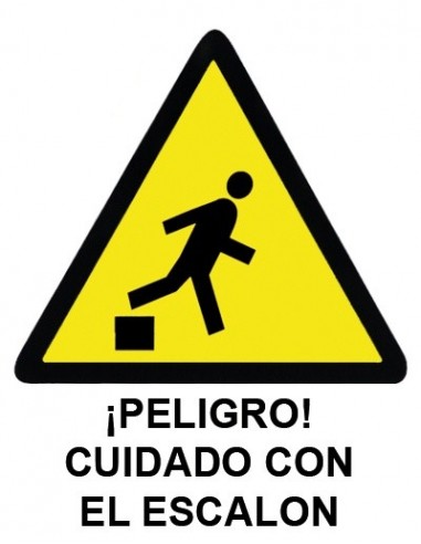 Cartel PVC 21x29 ¡Peligro! Cuidado...