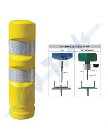 Hito señalización H75 amarillo- Mod....