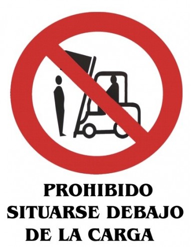 Cartel PVC 40x30 Prohibido situarse...