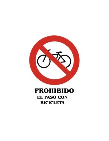 Cartel PVC 40x30 Prohibido el paso...