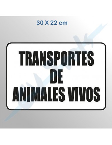 Señal transporte animales vivos...