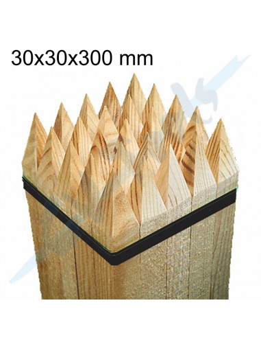 Estancas de madera 30x30x300