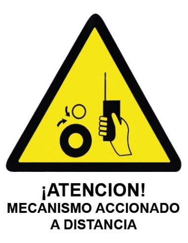 Cartel PVC 40x30 ¡Atención! mecanismo...