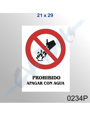 Cartel PVC 21x29 Prohibido apagar con...