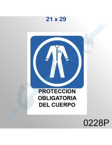 Cartel PVC 21x29 Protección...