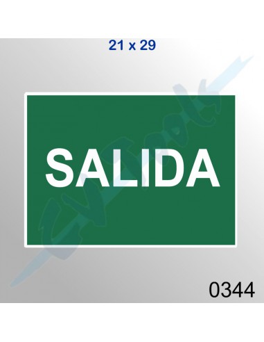 Cartel PVC 21x29 Salida