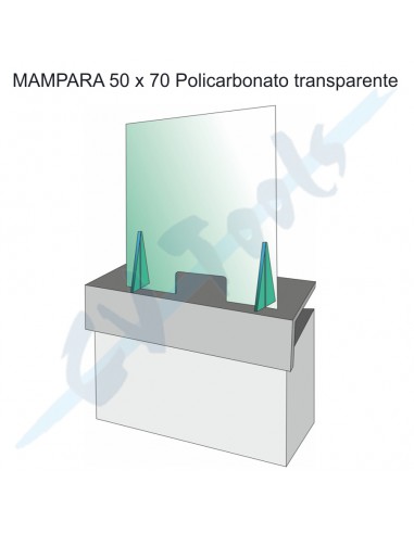 Mampara 50x70 policarbonato...