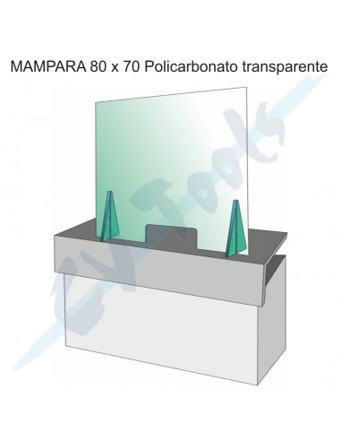 Mampara 80x70 policarbonato...