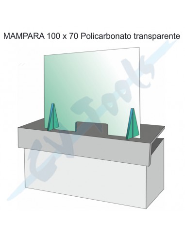 Mampara 100x70 policarbonato...