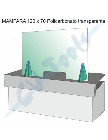 Mampara 120x70 policarbonato...