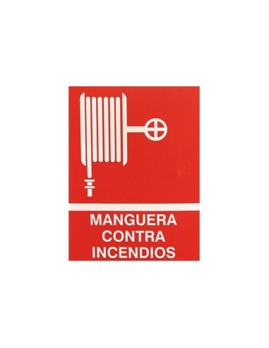 Cartel PVC 40x30 Manguera contra...