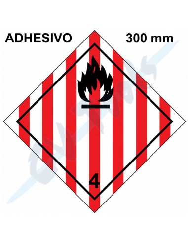 Adhesivo señalización ADR mercancías...
