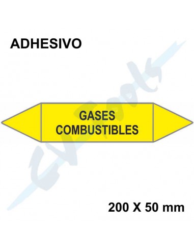 Adhesivos identificación tuberías UNE...