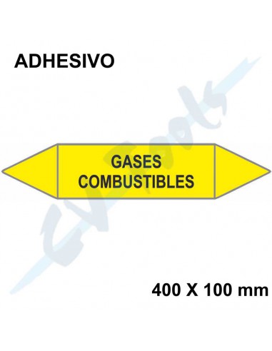 Adhesivos identificación tuberías UNE...