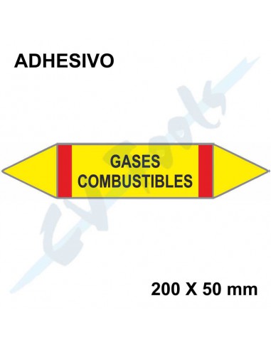 Adhesivos identificación tuberías UNE...