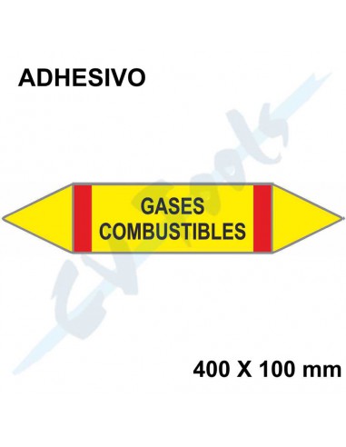 Adhesivos identificación tuberías UNE...