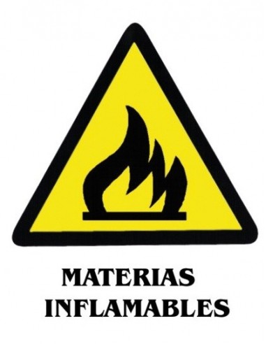 Adhesivo 11x15 Materias inflamables