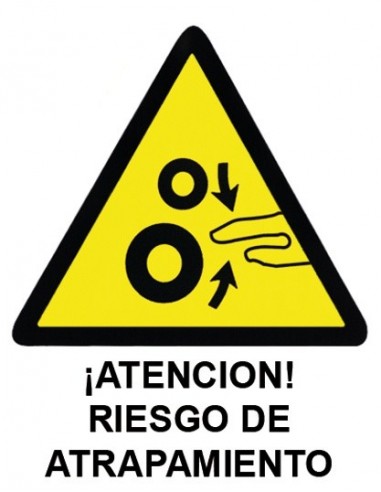 Adhesivo 11x15 ¡Atención! Riesgo de...