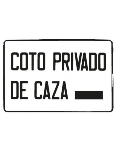 Placa Coto privado de caza